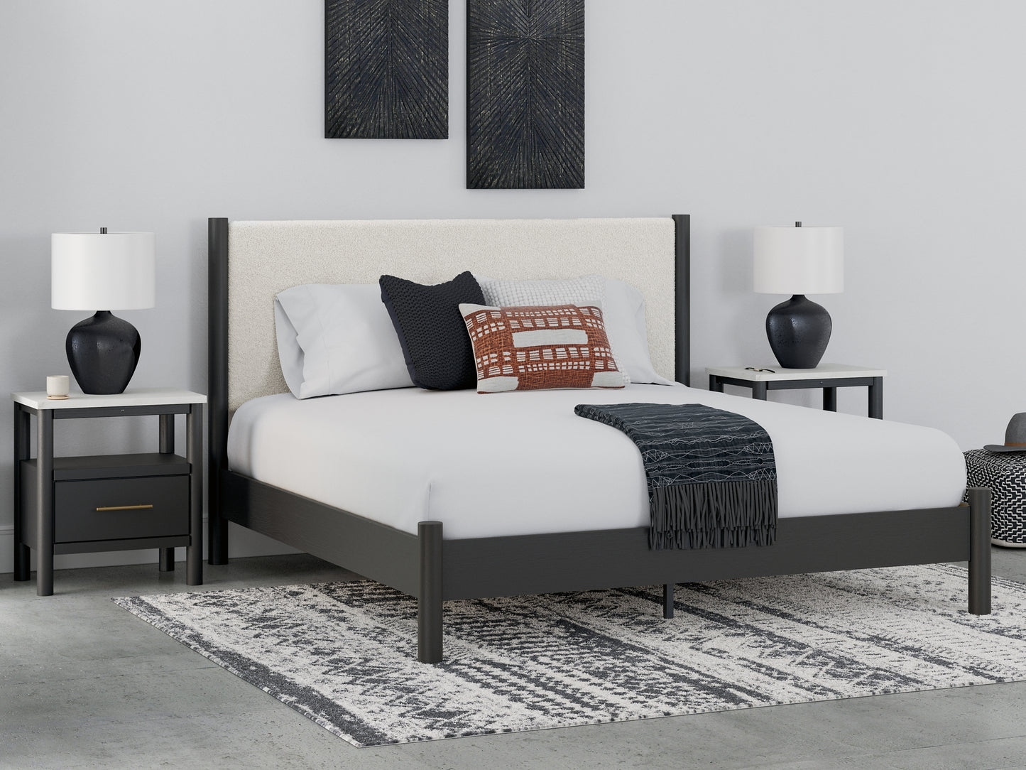 Ashley Express - Cadmori Upholstered Panel Bed