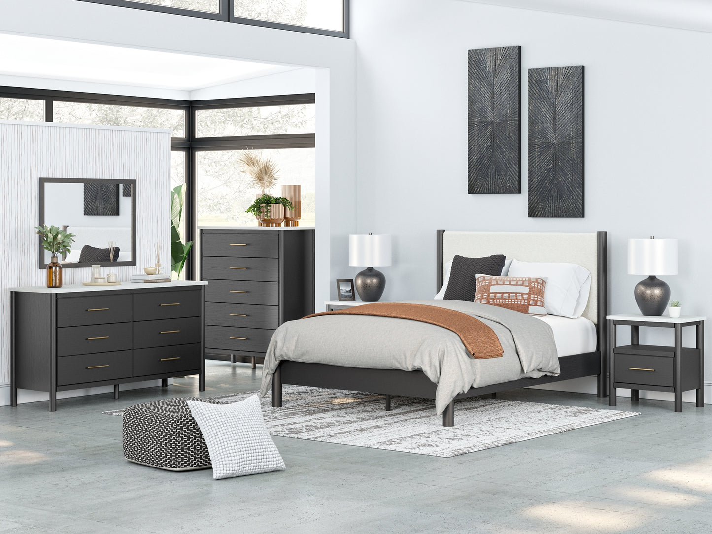 Ashley Express - Cadmori Upholstered Panel Bed