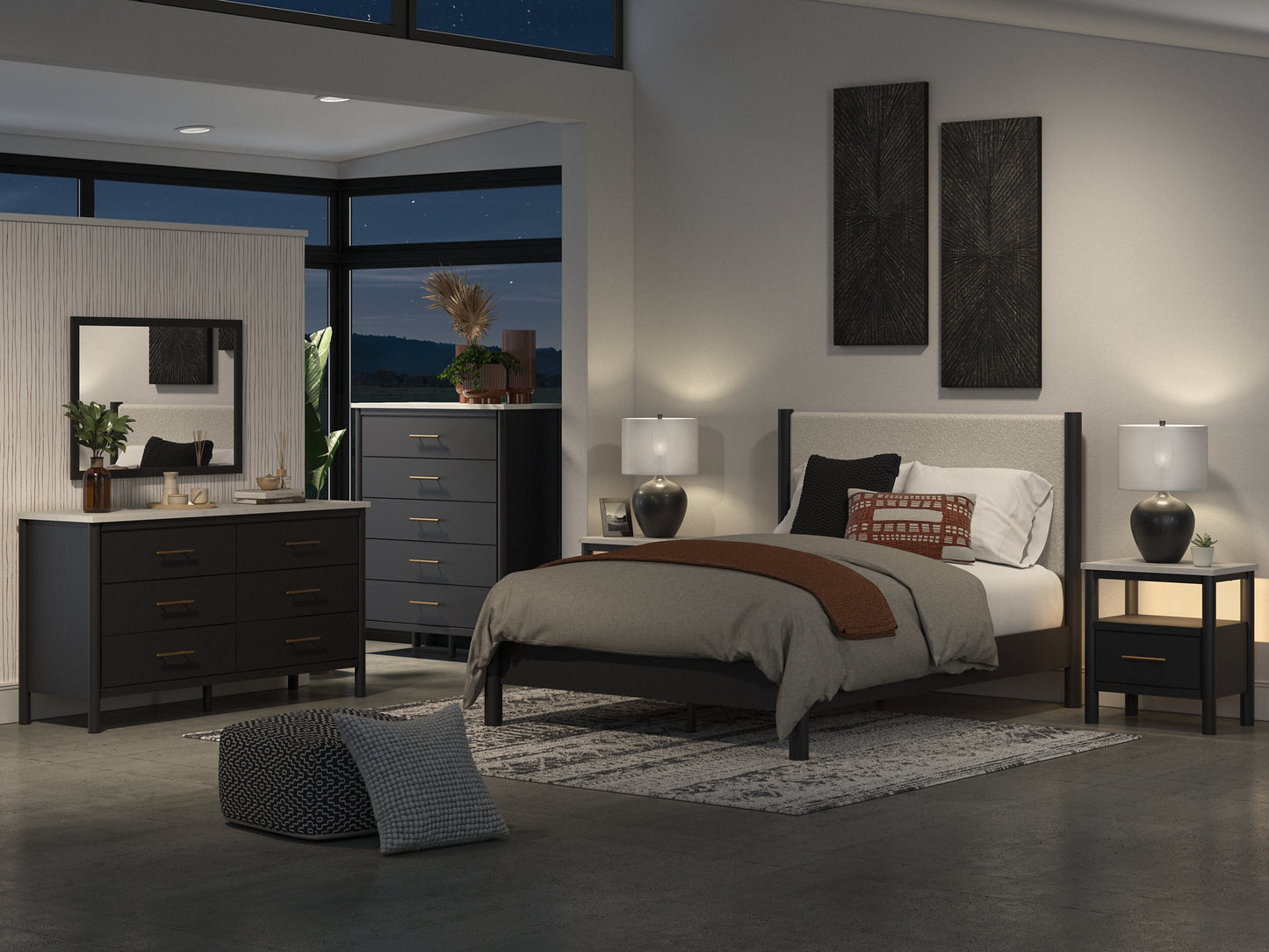 Ashley Express - Cadmori Upholstered Panel Bed