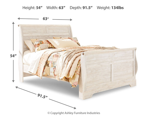 Ashley Express - Willowton Queen Sleigh Bed