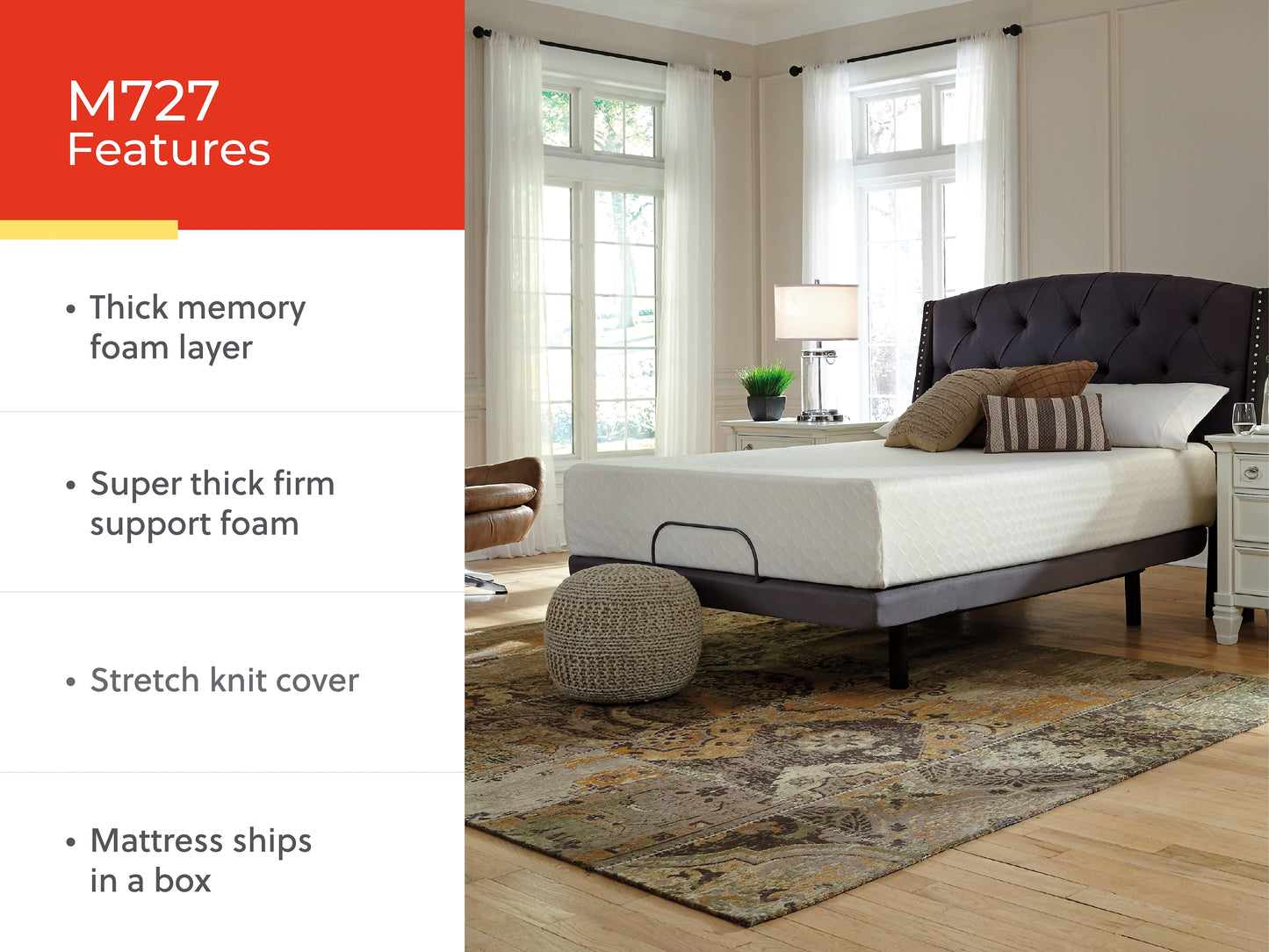 Ashley Express - Chime 12 Inch Memory Foam Mattress