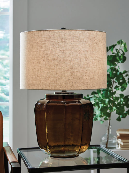 Ashley Express - Bainmore Glass Table Lamp (1/CN).