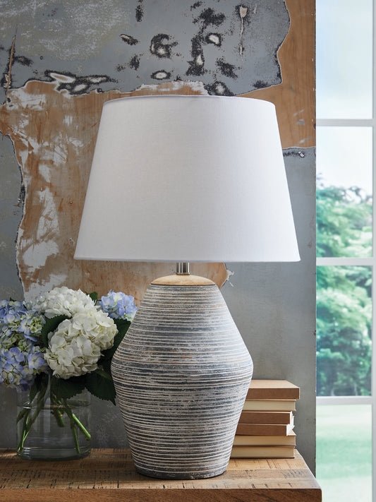 Ashley Express - Lawrock Terracotta Table Lamp (1/CN).